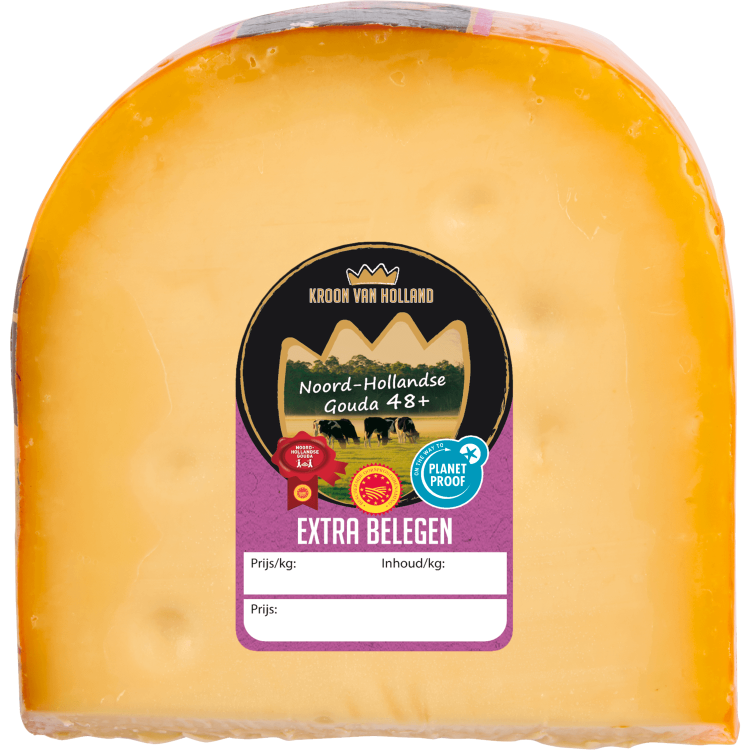 Kroon van Holland Extra belegen kaas 48+ stuk