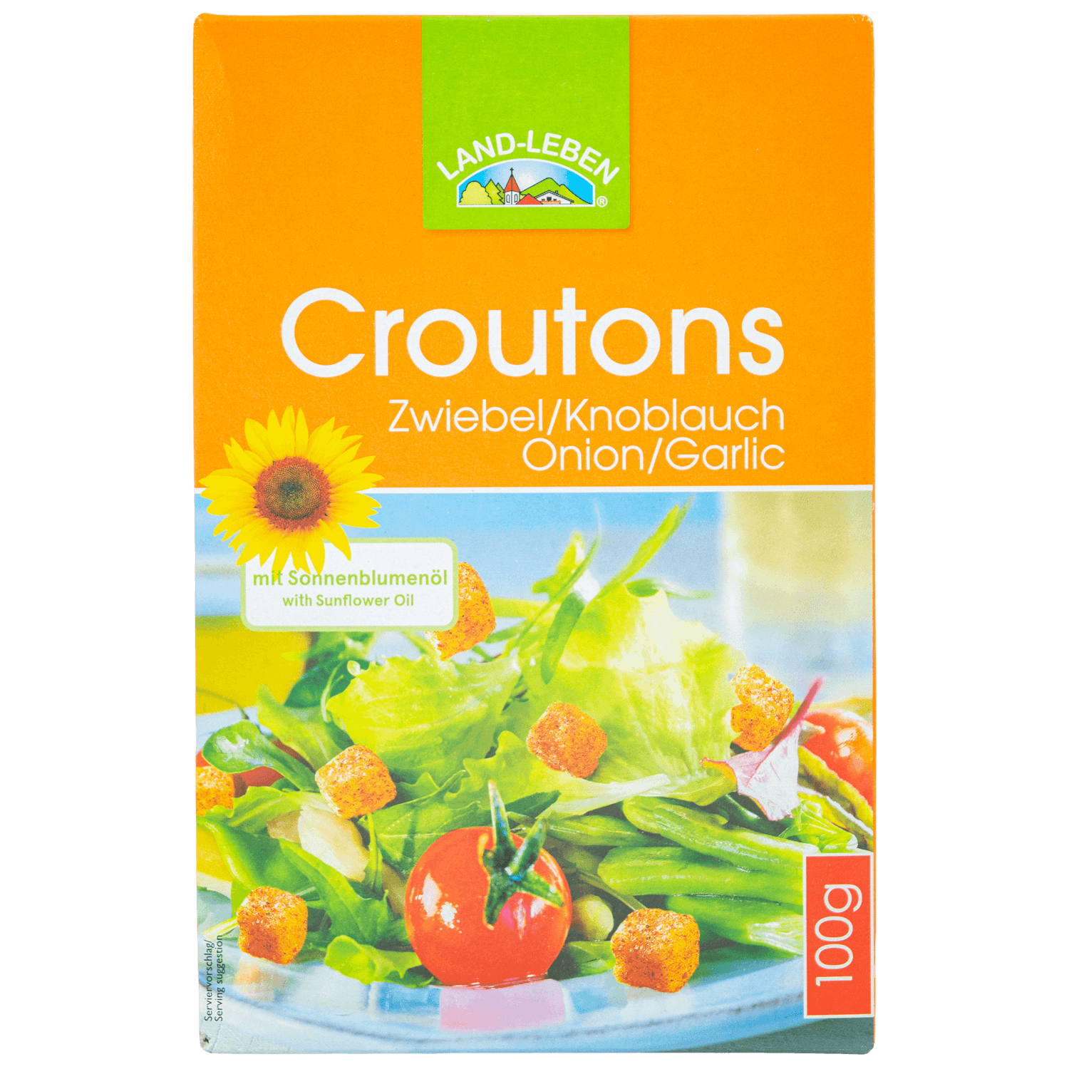 Land Leben Croutons knoflook ui