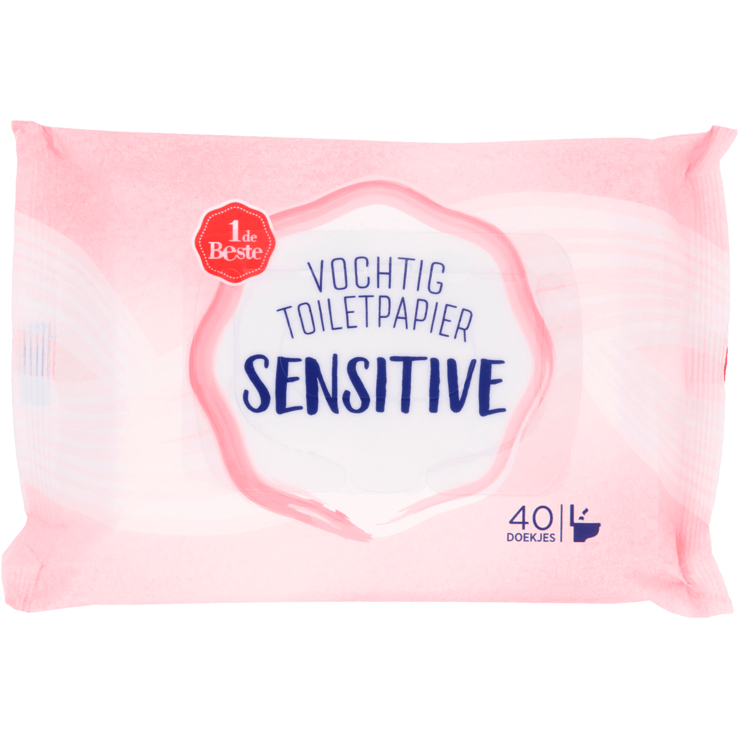 1 De Beste Vochtig toiletpapier gevoelige huid 40st