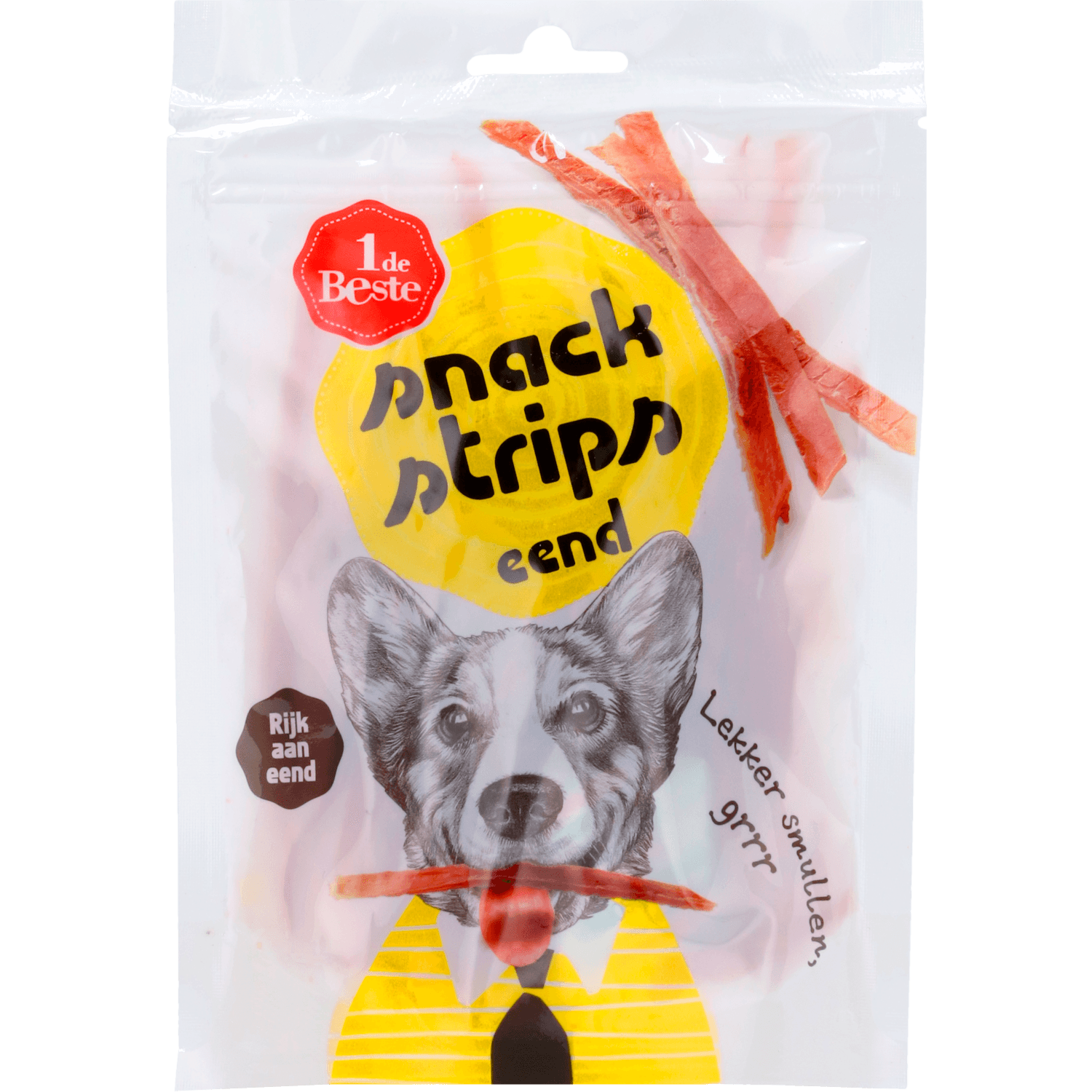 1 De Beste Hondensnacks strips eend