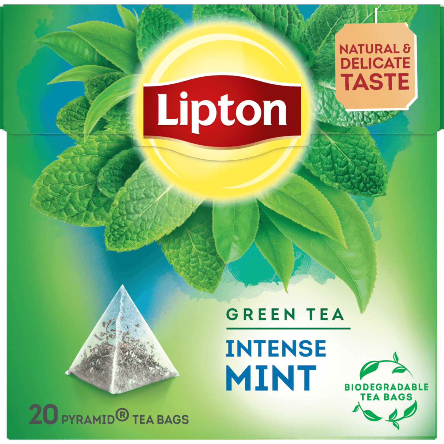 Lipton Groene thee intense mint 20 zk.