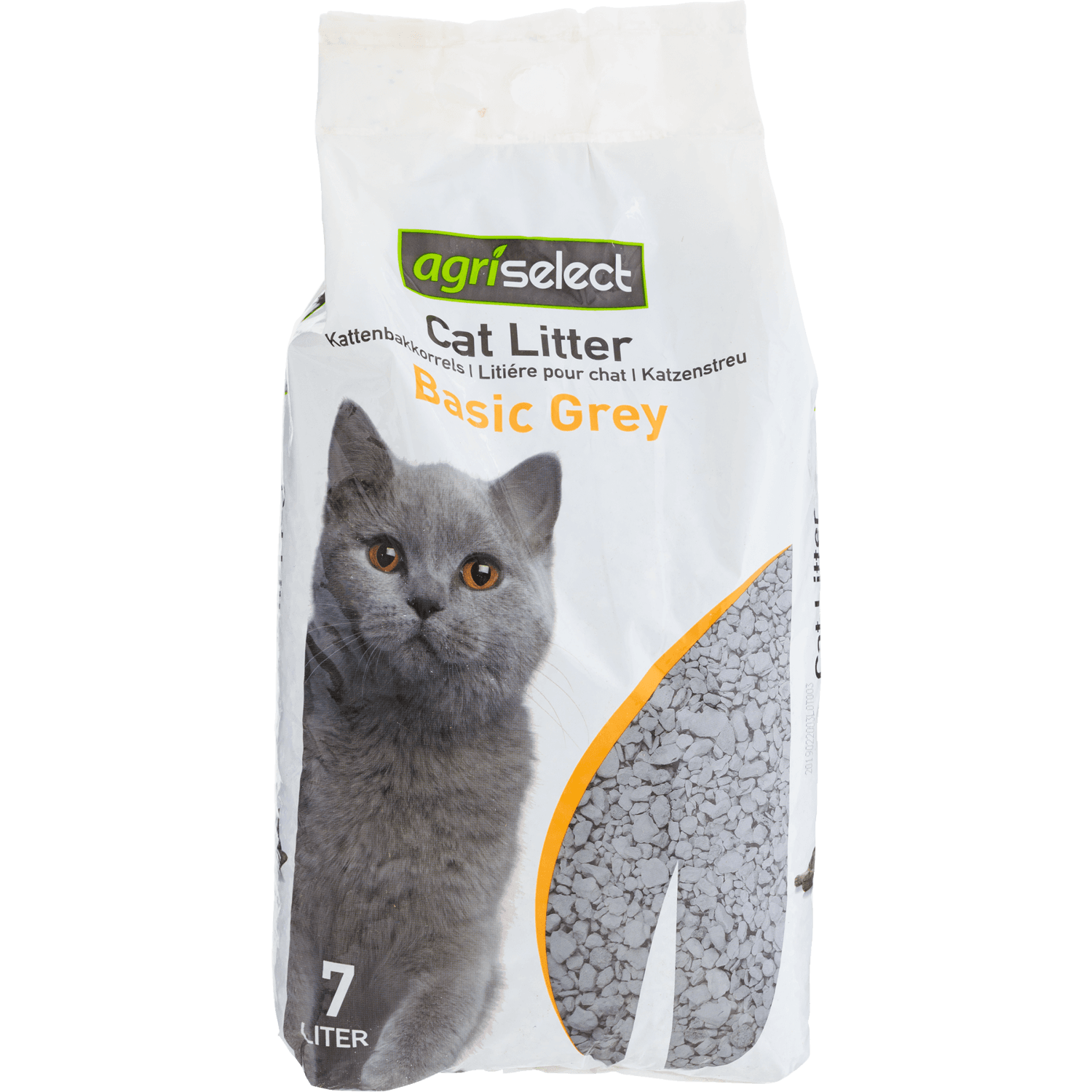 Agriselect Kattenbakkorrels basic grey