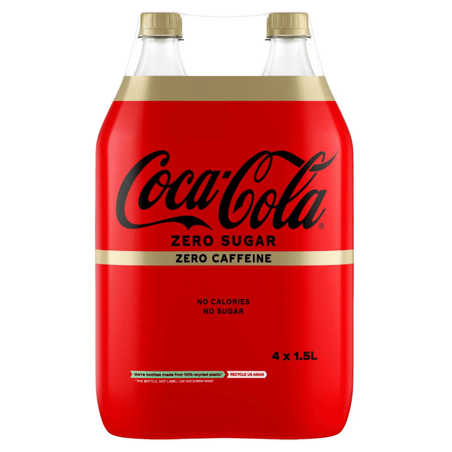Coca-Cola Zero caffeinevrij 4x 1.5 l