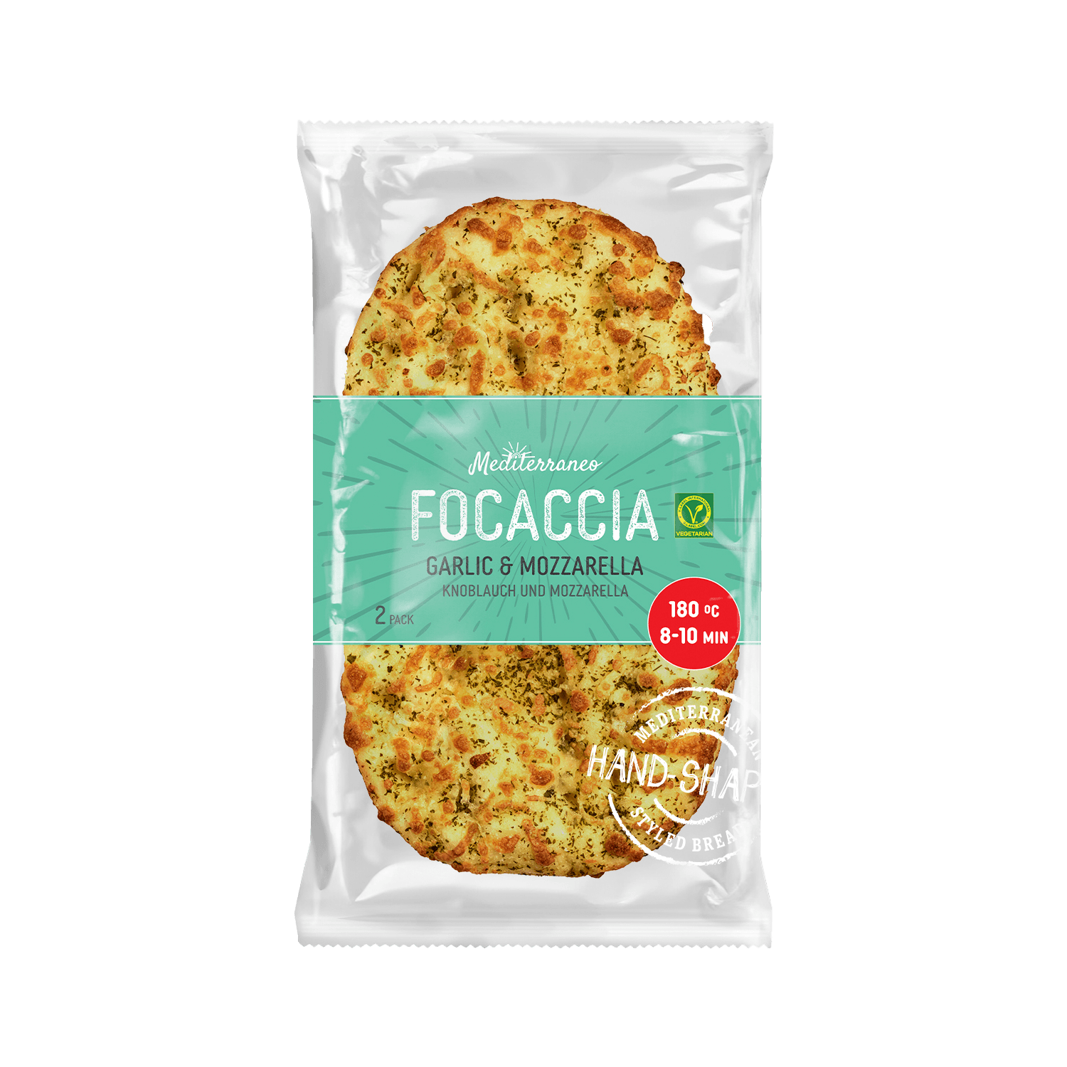 Boboli Duo focaccia kruidenboter & mozzarella