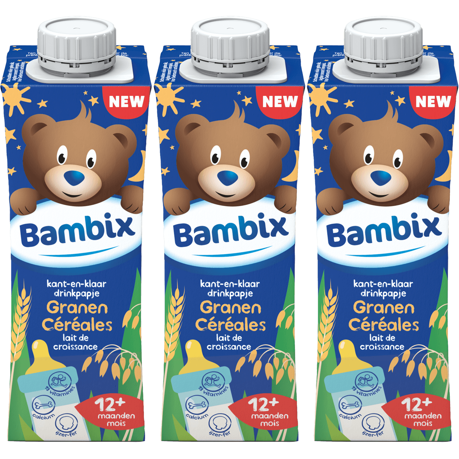 Bambix Drinkpapje granen 12+ maanden 3-pack