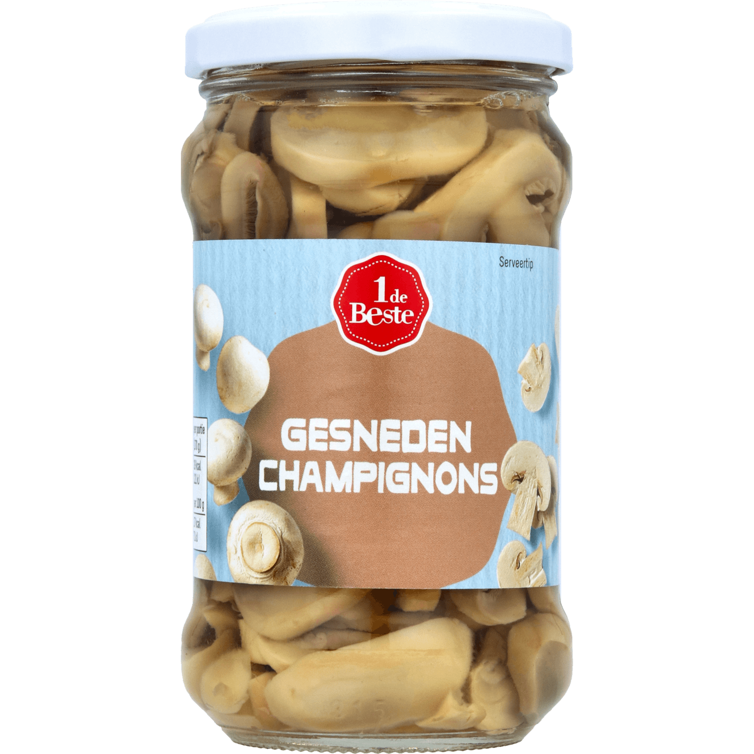 1 De Beste Champignons gesneden