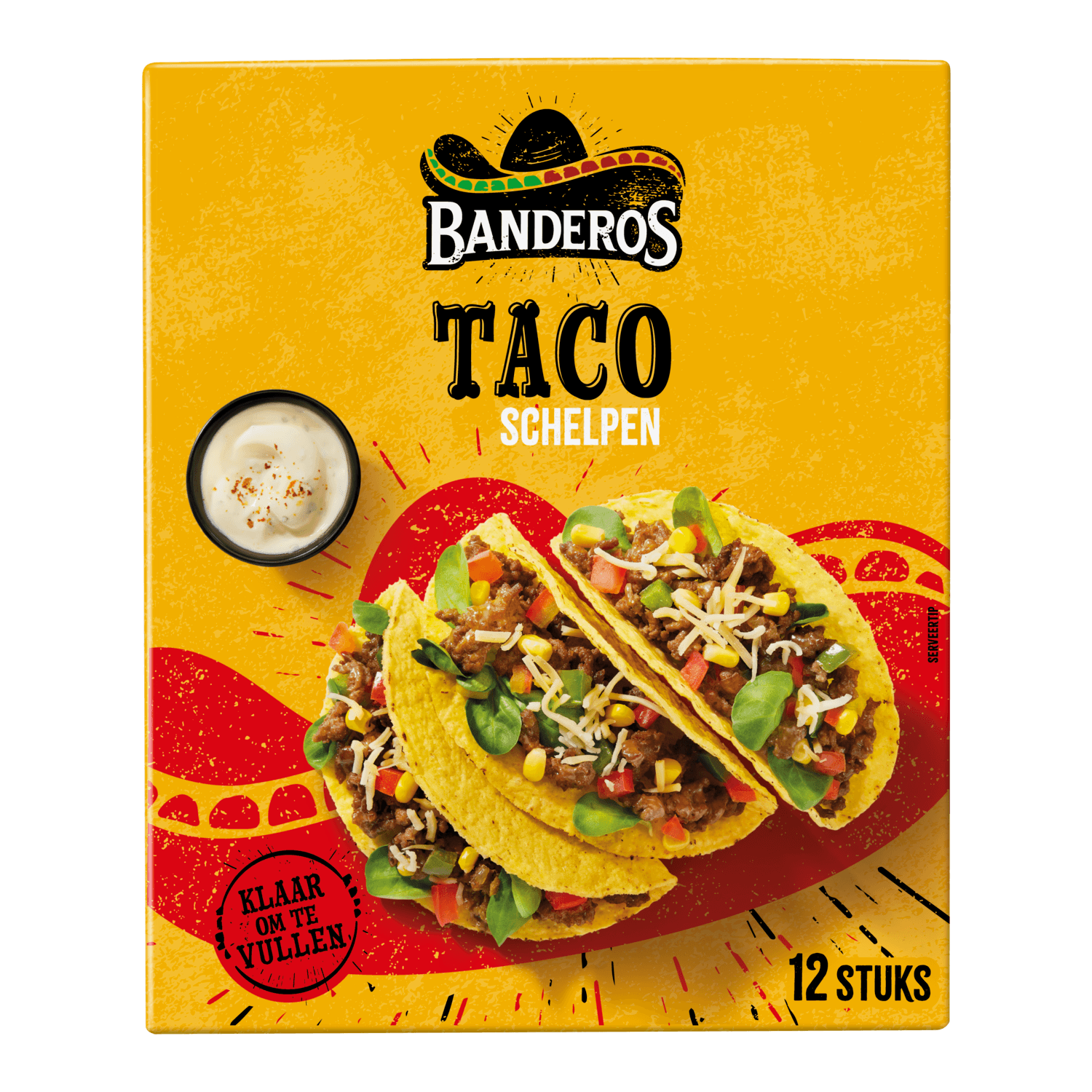 Banderos Taco schelpen 12 stuks