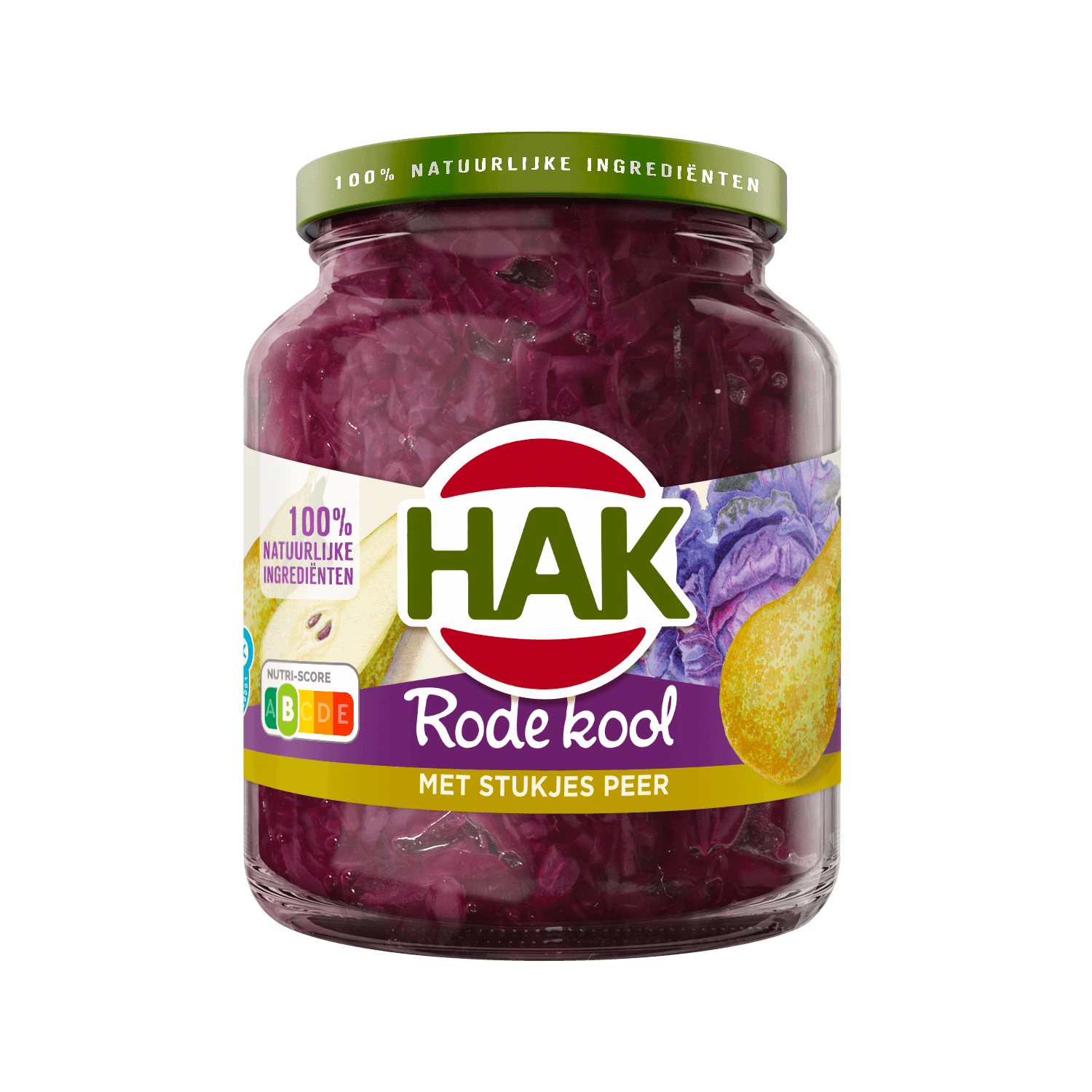 Hak Rode kool met stukjes peer en kaneel