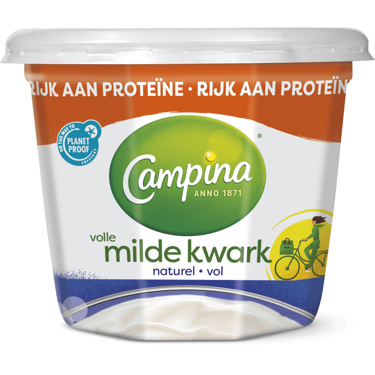 Campina Volle milde kwark naturel