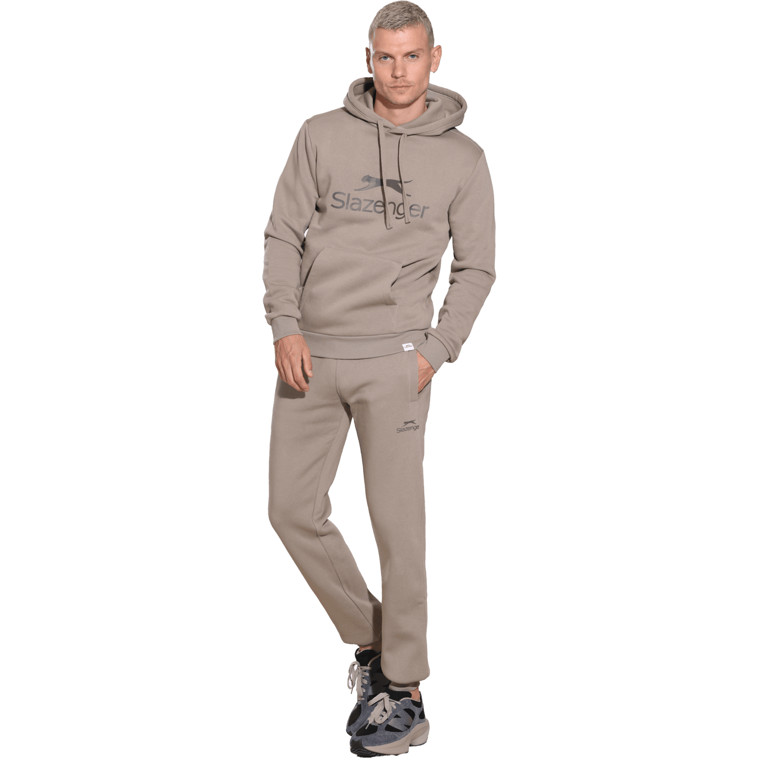Slazenger Heren joggingbroek taupe
