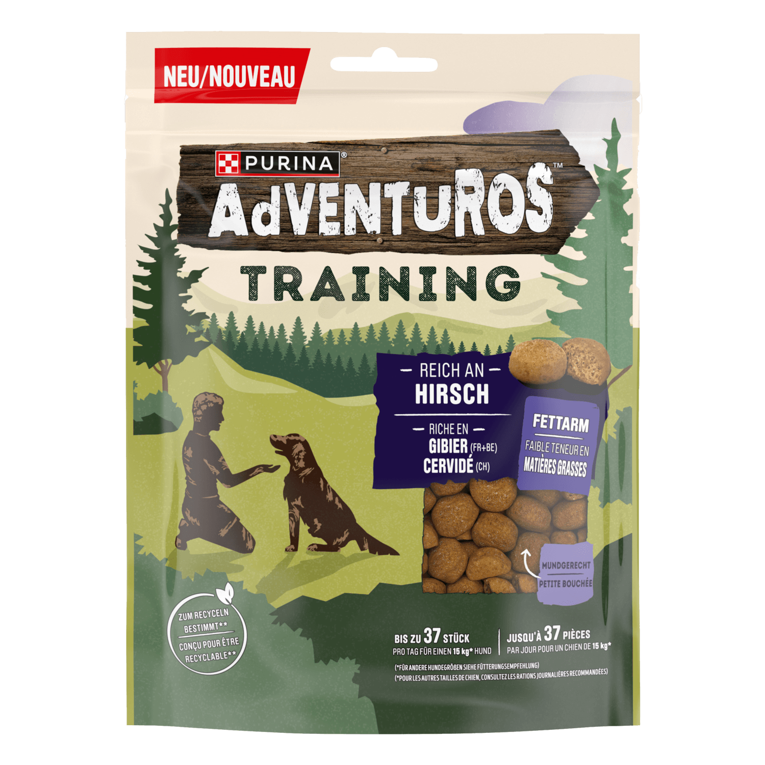 Adventuros Training snack rijk aan hert