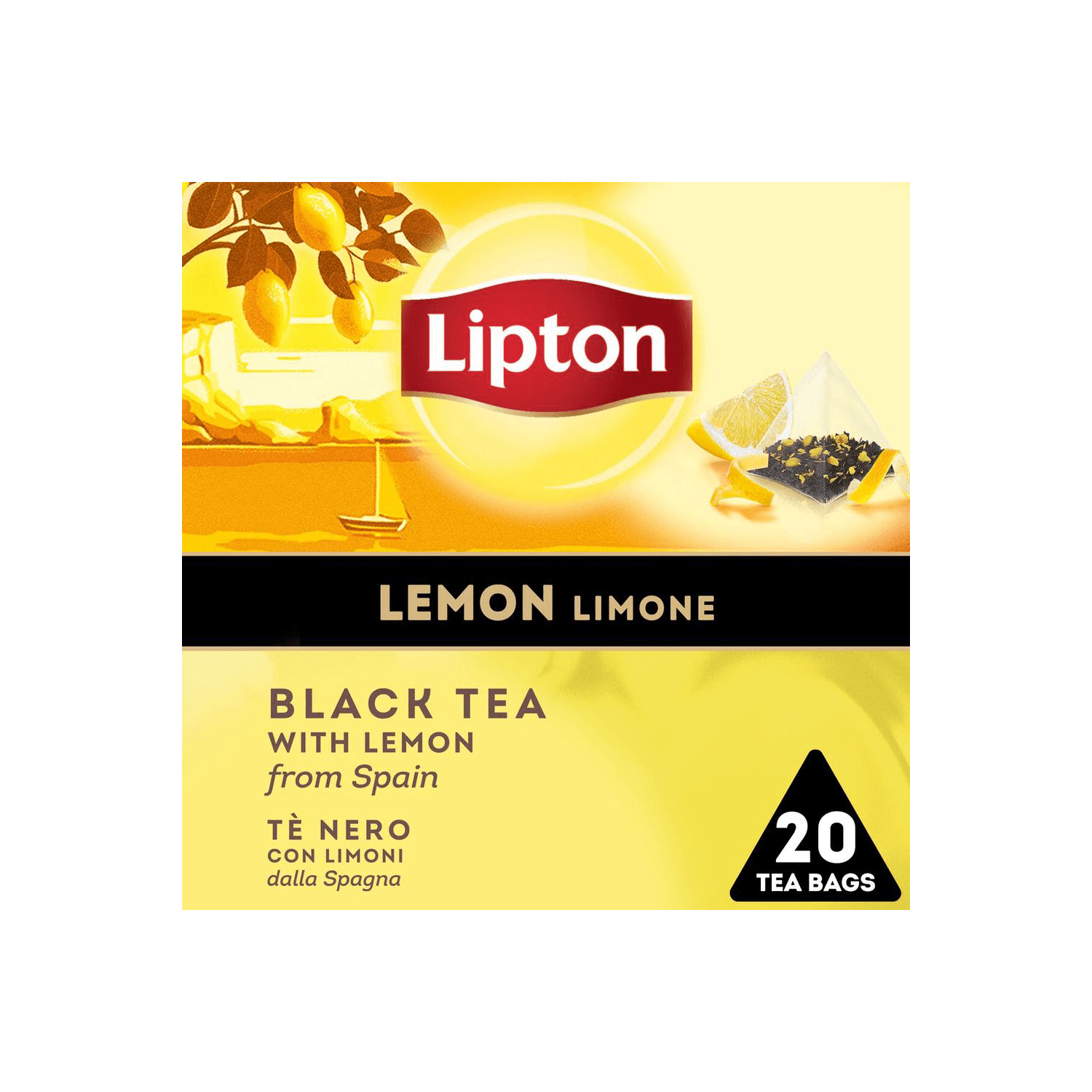 Lipton Thee lemon kop 20 zk.