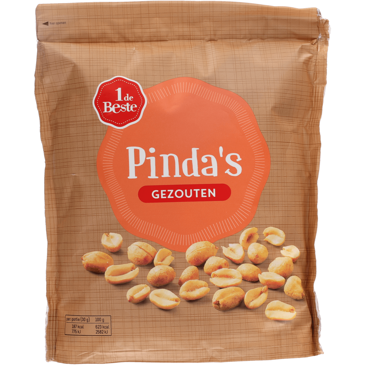 1 De Beste Pindas gebrand gezouten