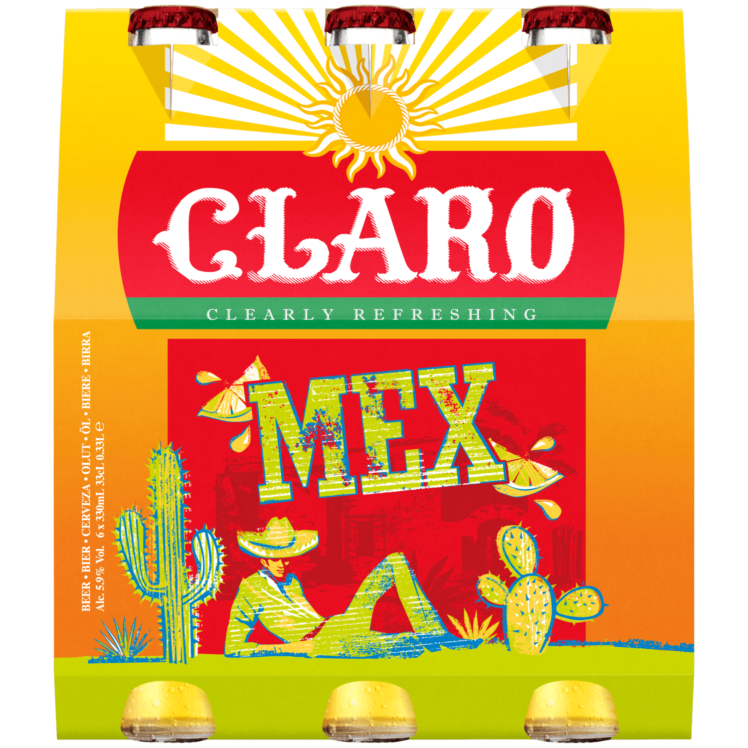 Claro Tequila flavoured 6x33 cl