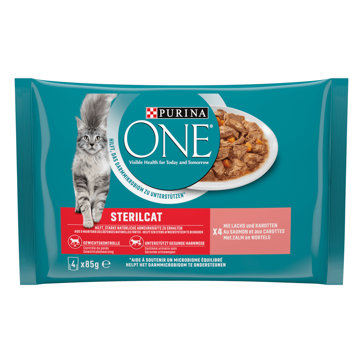 Purina One Kattenvoer sterilcat zalm-wortel