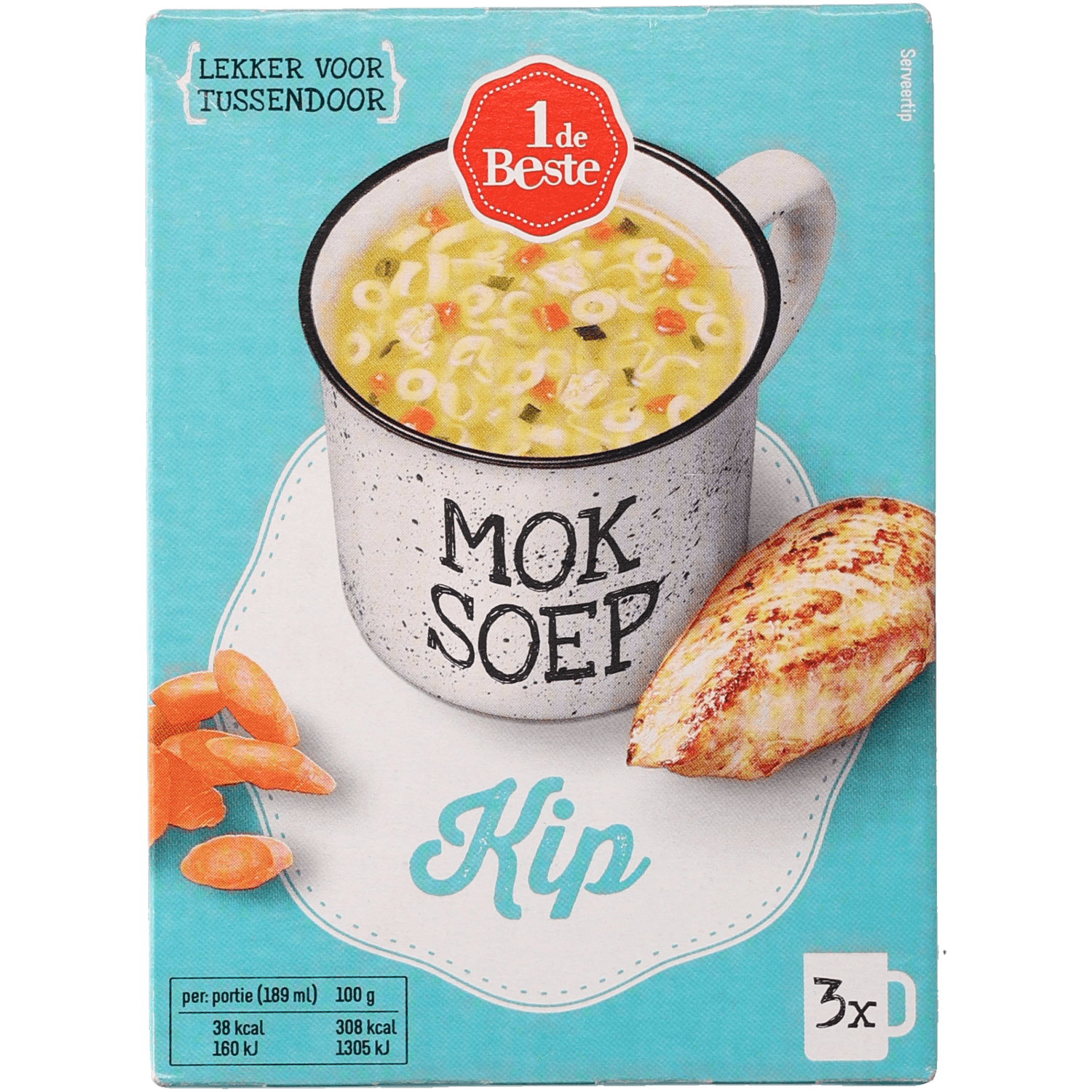 1 De Beste mok soep kippensoep 3 st.