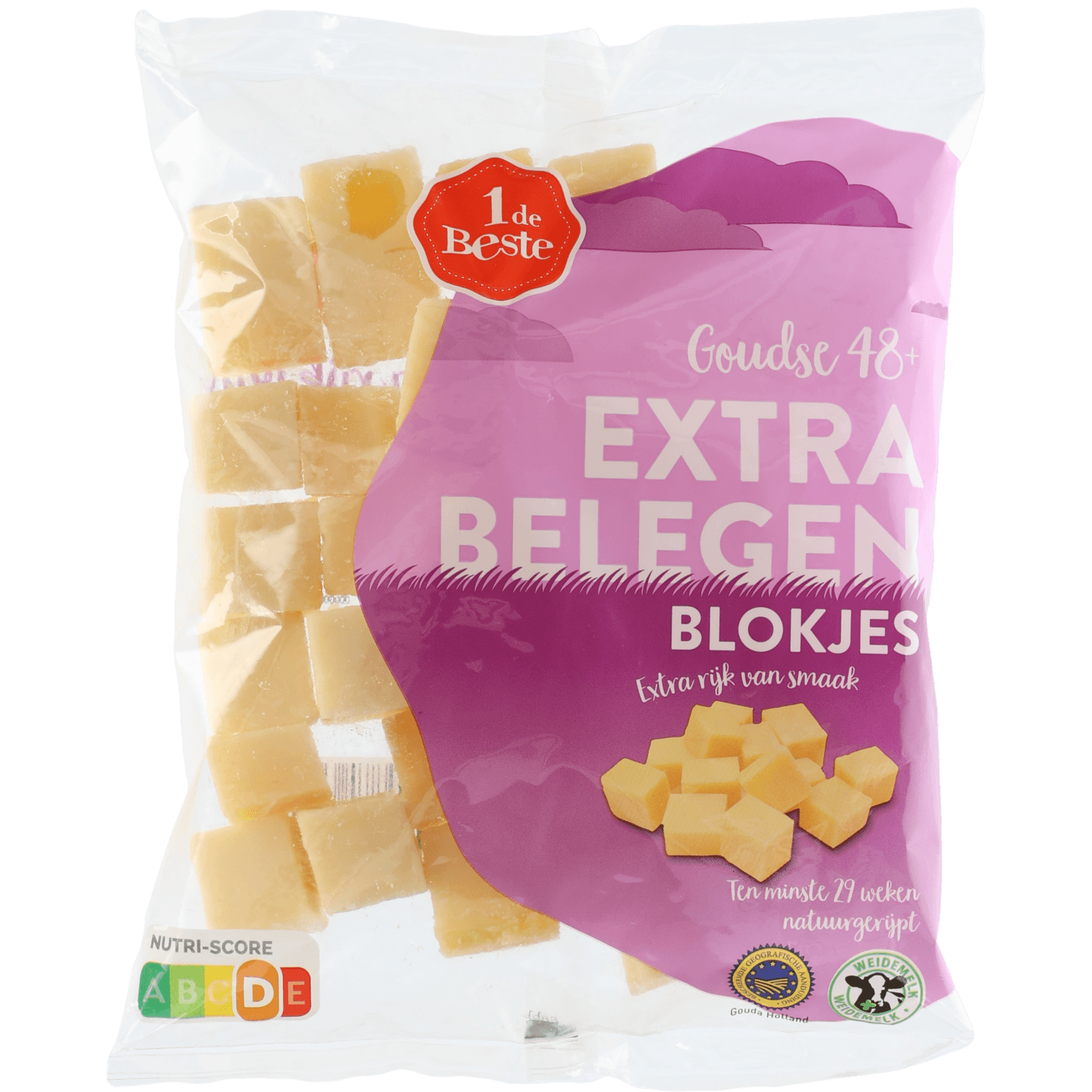 1 De Beste Kaasblokjes extra belegen