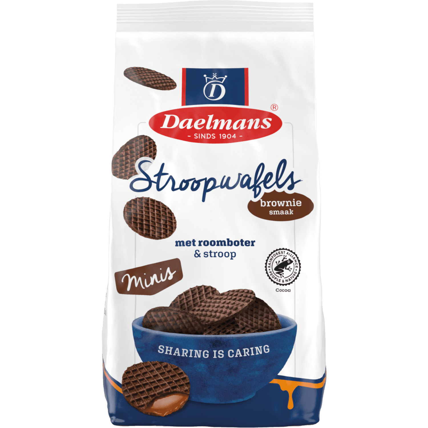 Daelmans Brownie stroopwafels mini 25 st.