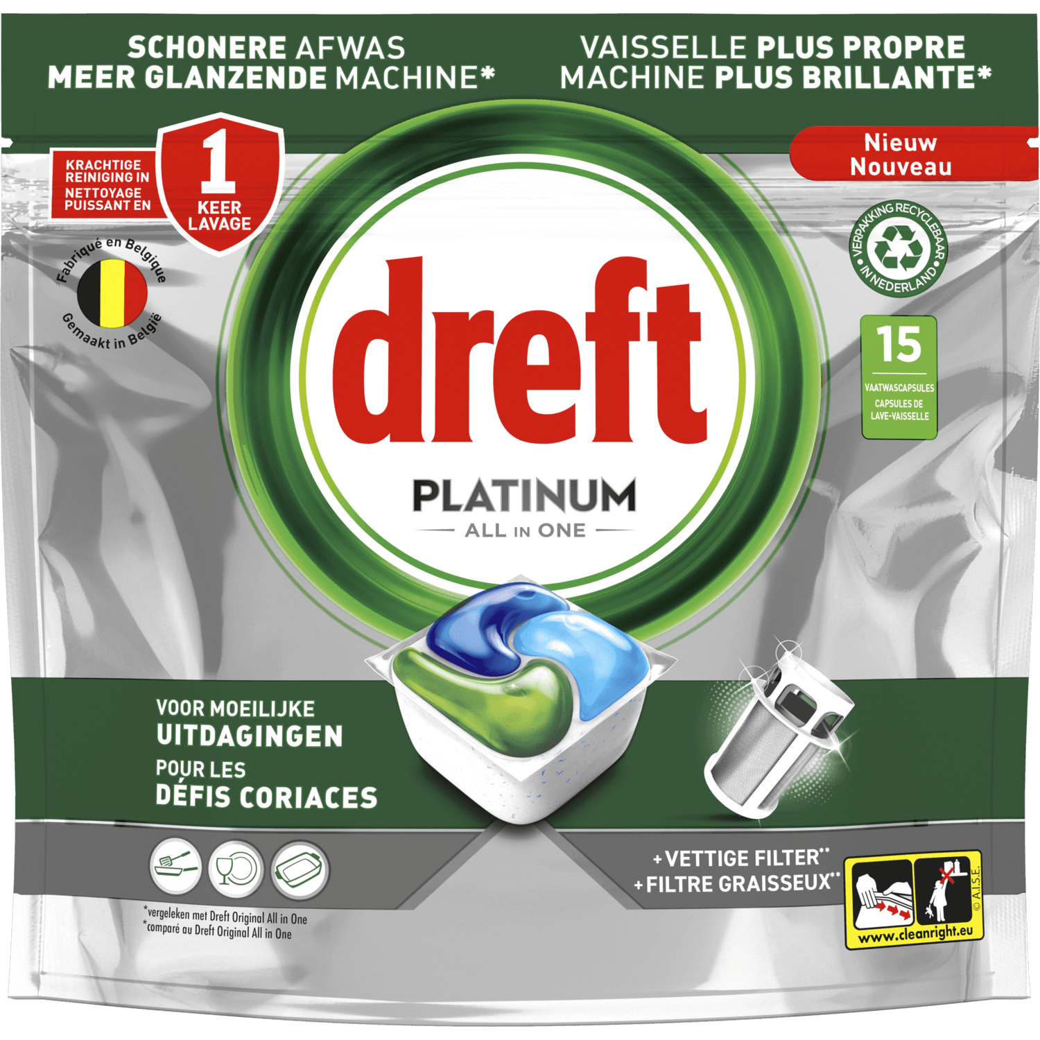 Dreft Vaatwastabletten platinum regular