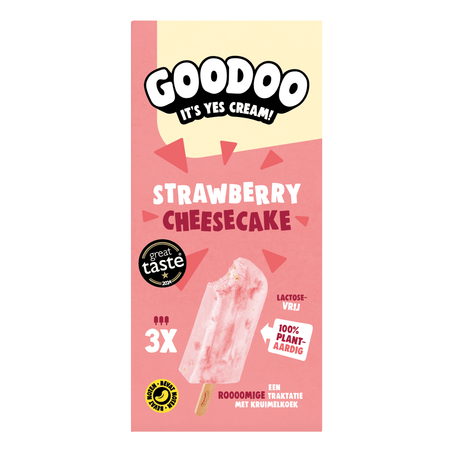Goodoo Strawberry cheesecake 3 st.