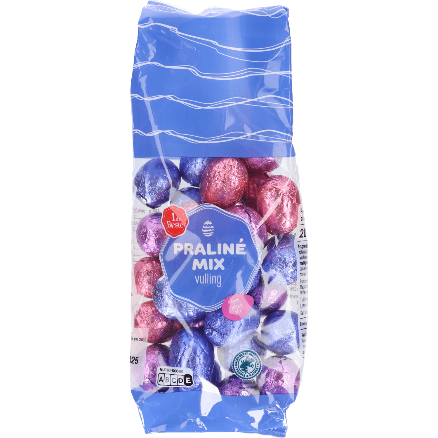 1 De Beste Chocolade eitjes gevuld melk puur wit