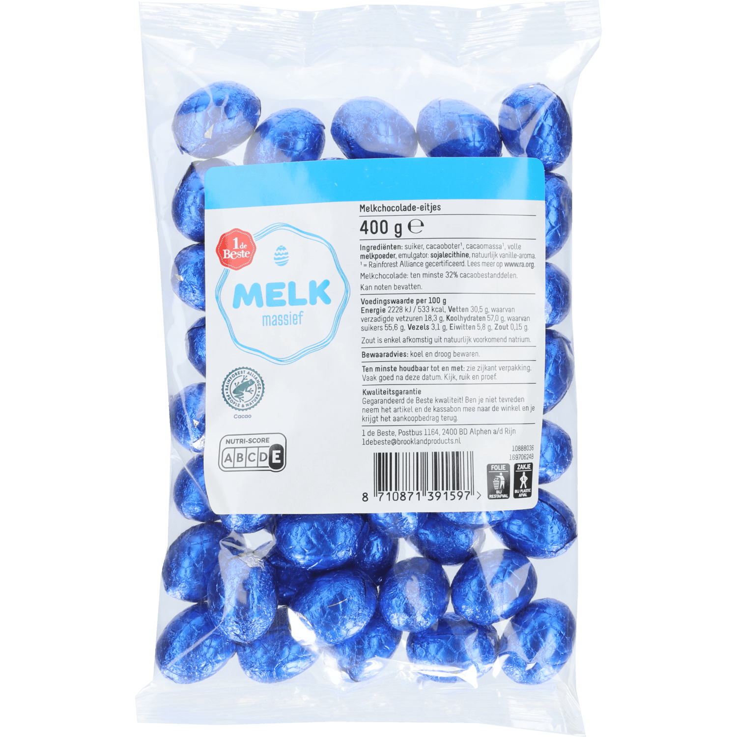 1 De Beste Chocolade eitjes massief melk