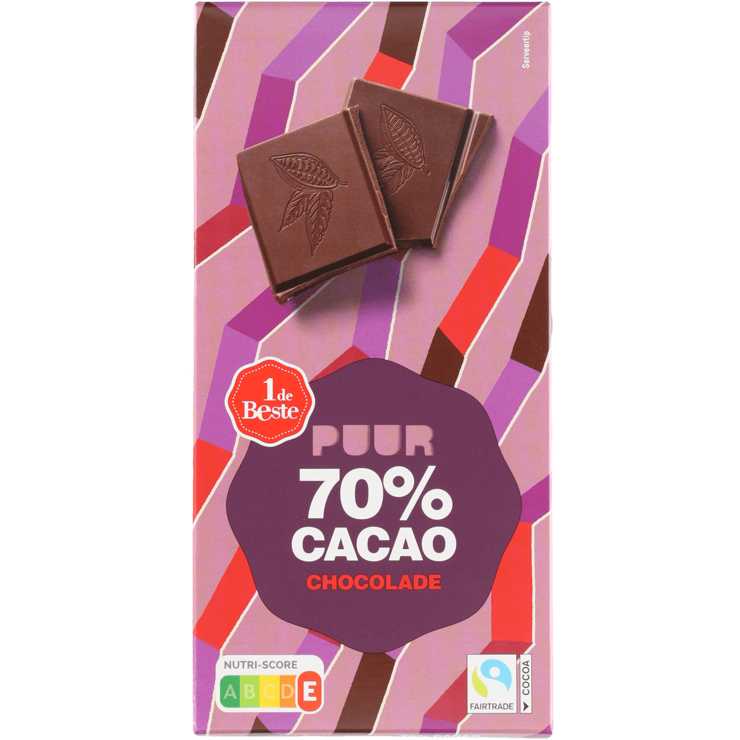 1 De Beste Chocoladetablet puur 70% cacao