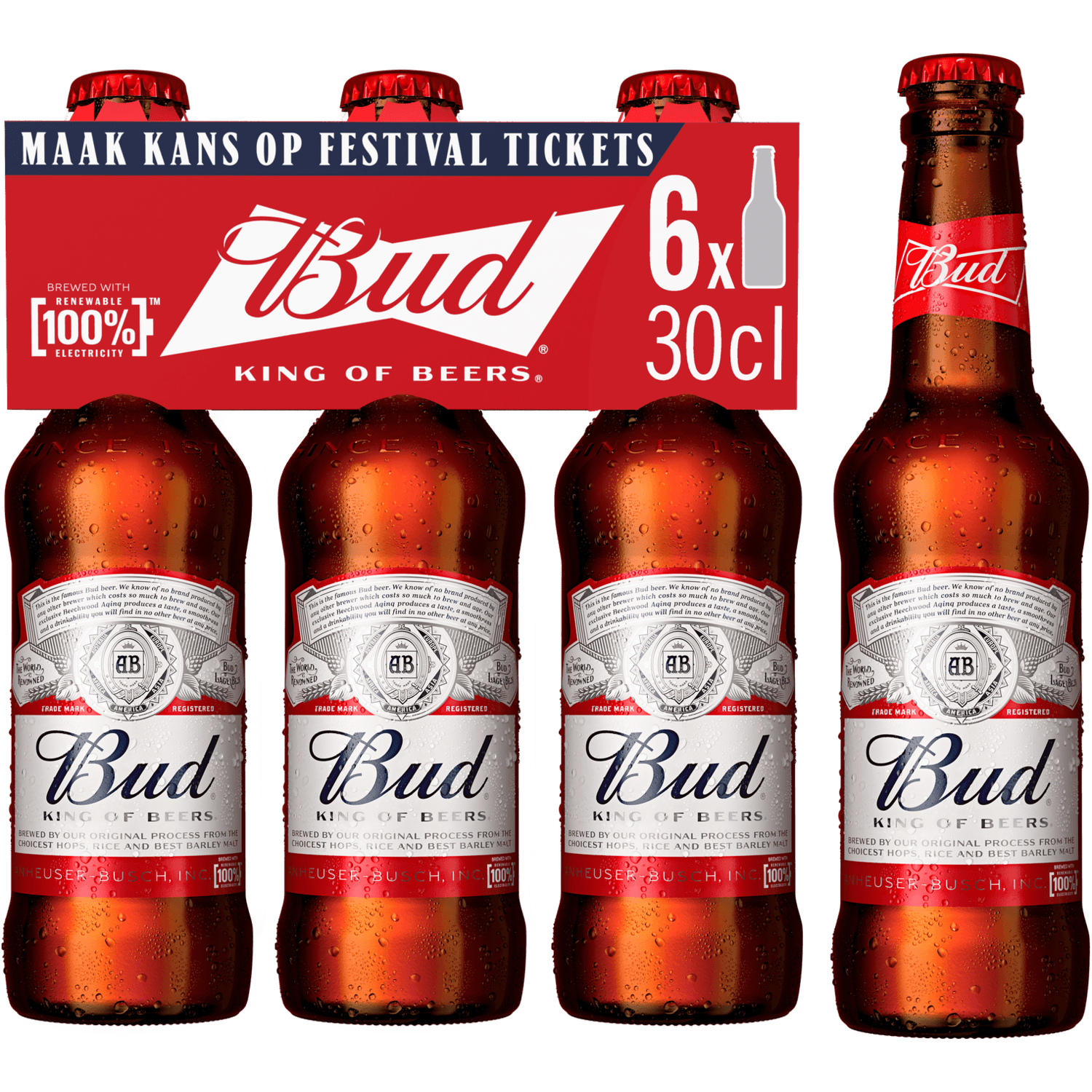 Bud Pilsener 6x30cl