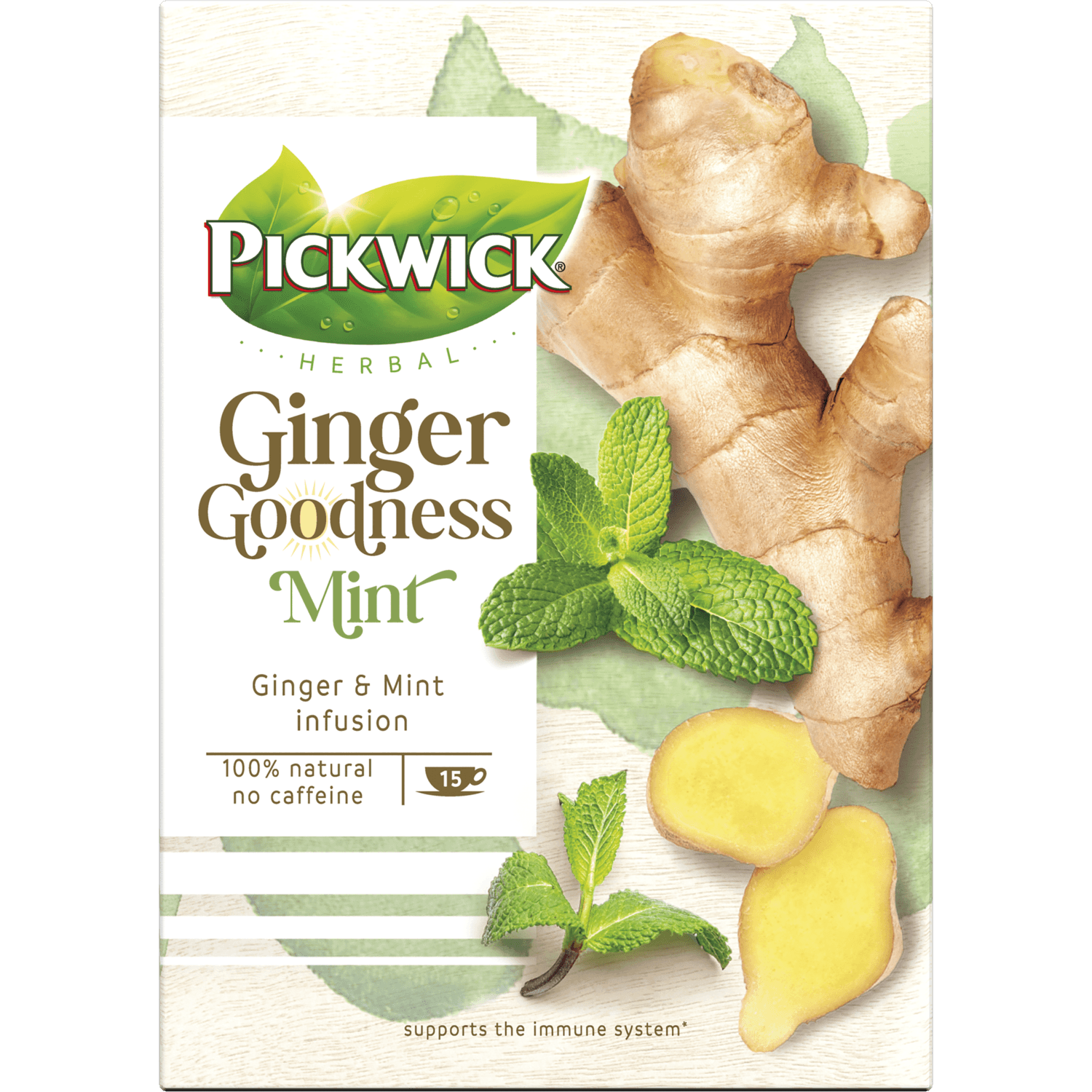 Pickwick Ginger goodness thee mint 15 zakjes