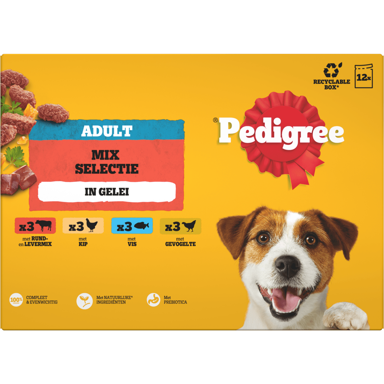 Pedigree Hondenvoer adult fav. pouch 12st