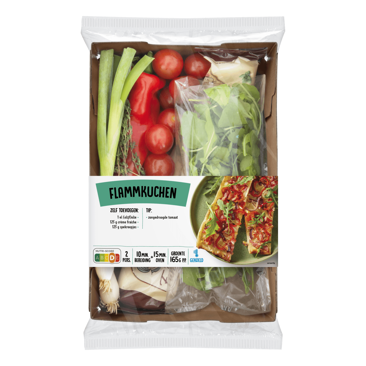 Verspakket flammkuchen 2 porties