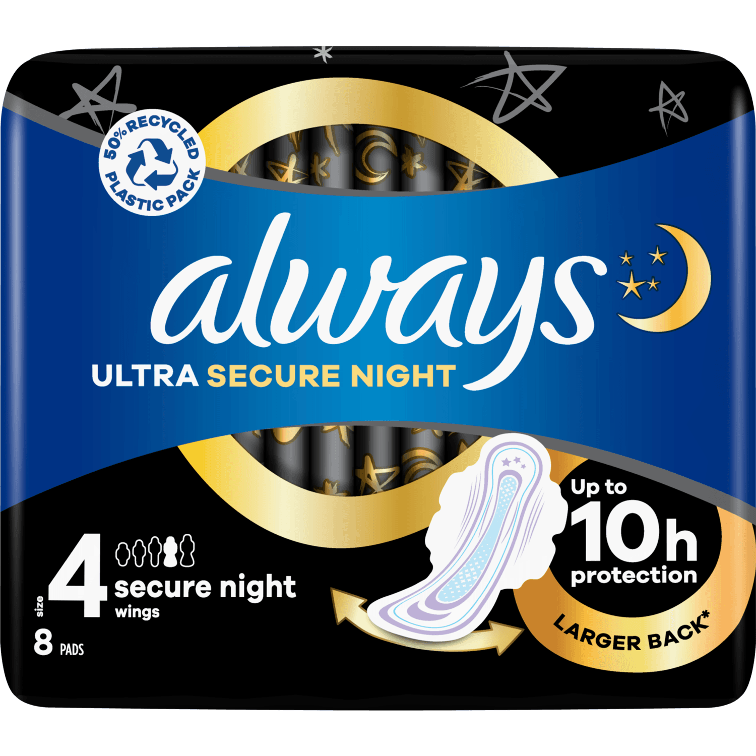 Always Maandverband ultra secure night wings
