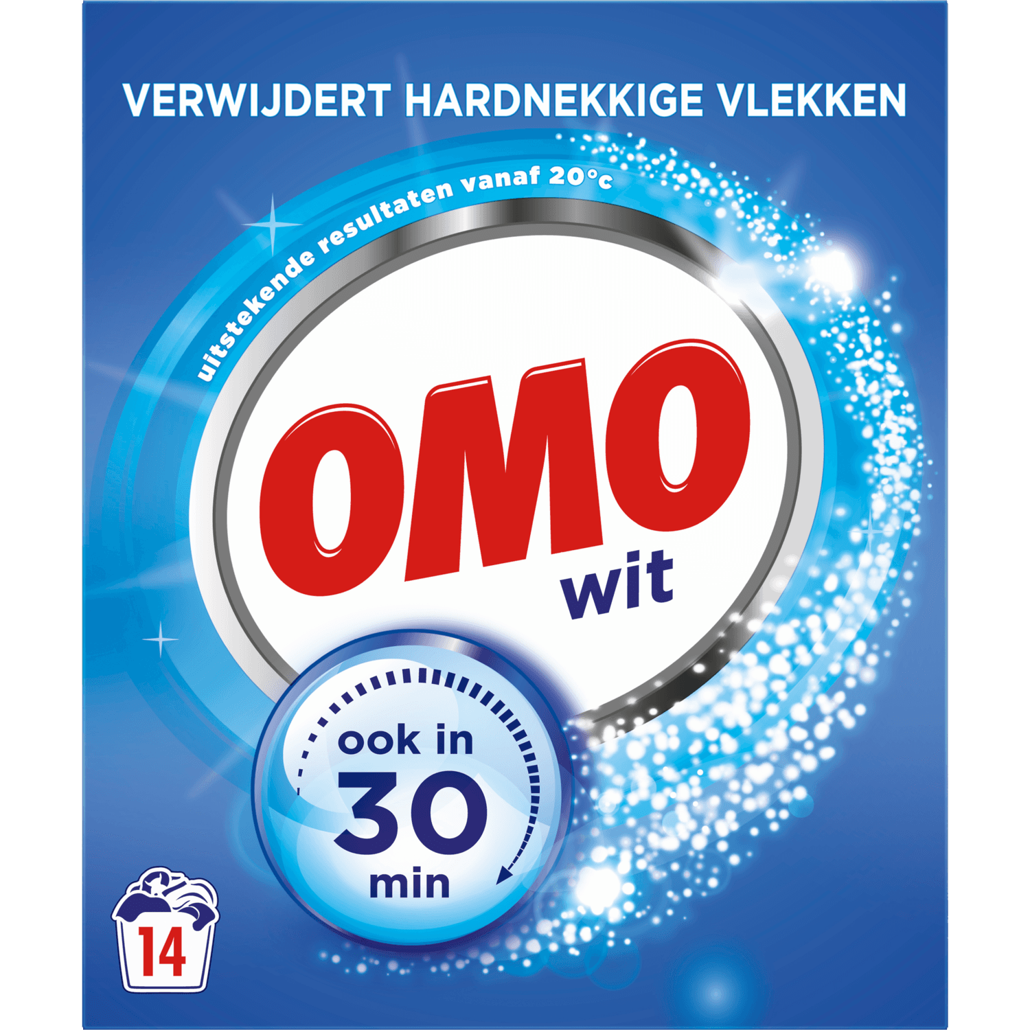Omo Poeder wasmiddel wit 14 wasbeurten