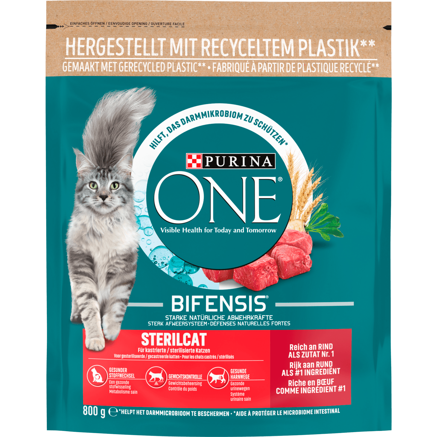 Purina One Kattenvoer sterilcat rund & tarwe