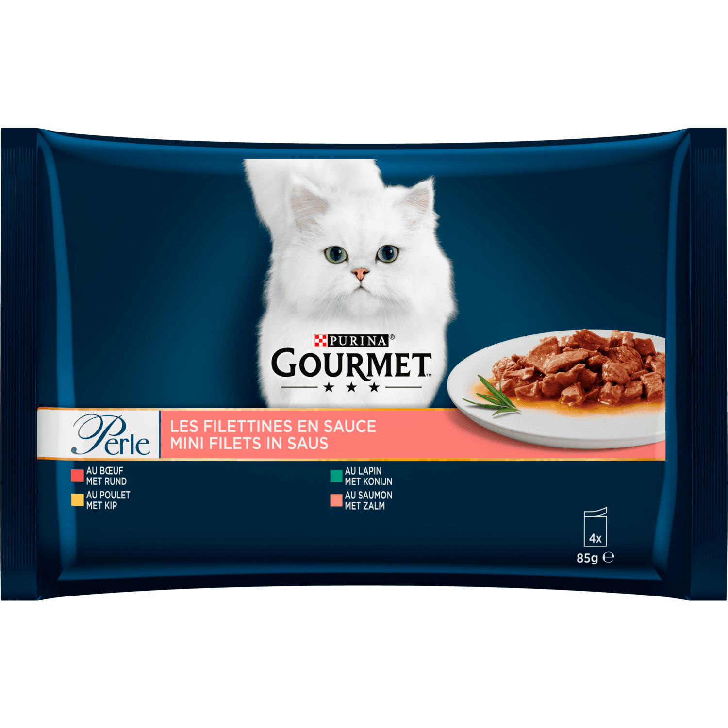 Gourmet Perle minifilets in saus met groenten 4 stuks