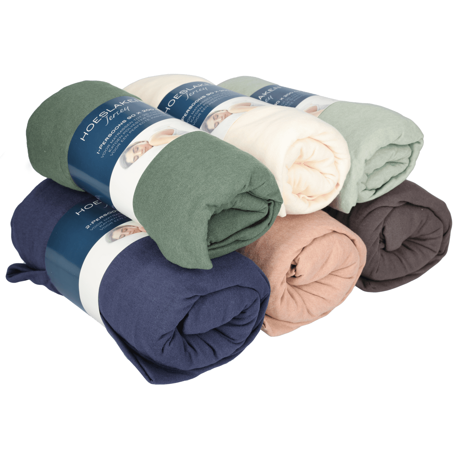 Jersey hoeslaken 90 x 200 cm