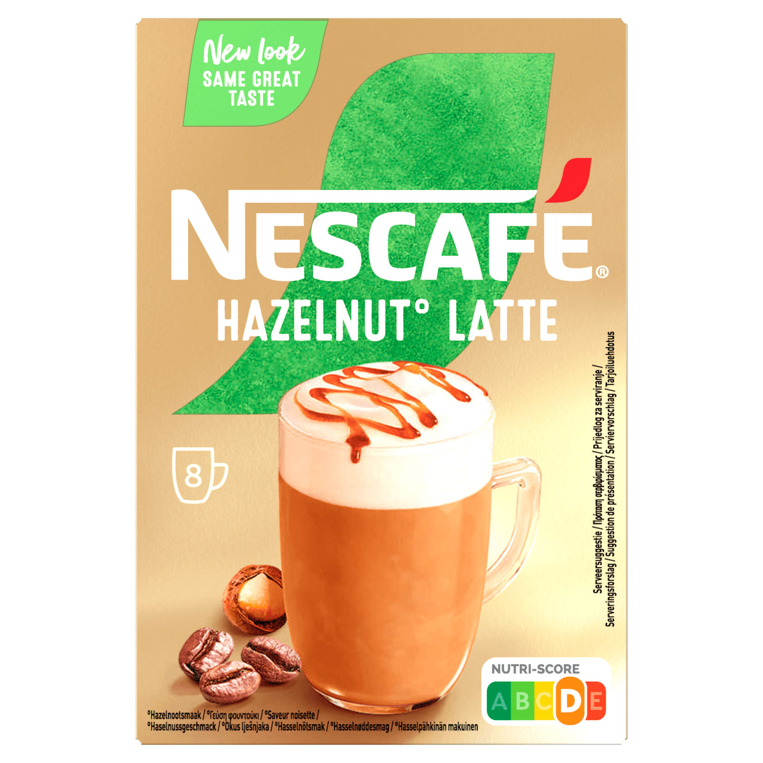 Nescafé Oploskoffie hazelnut latte 8 st.
