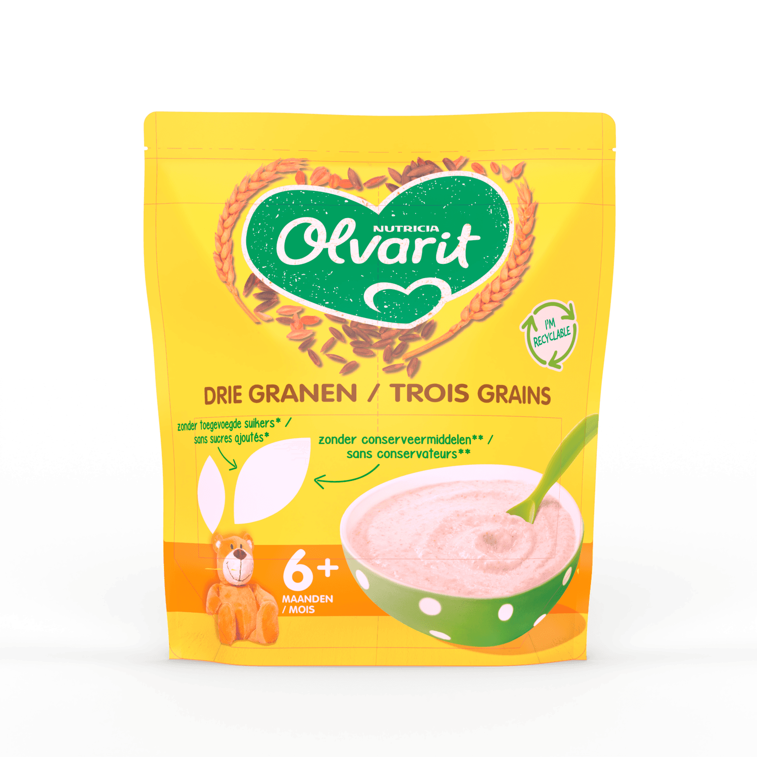 Olvarit Pap drie granen 6+ mnd