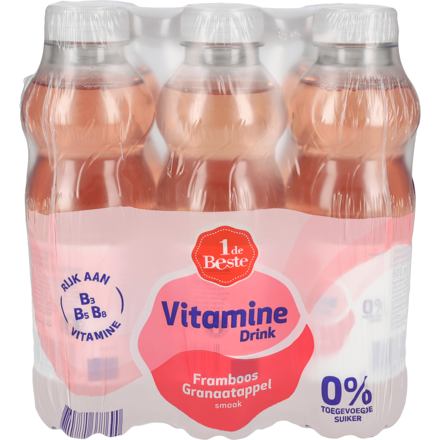 1 De Beste Vitamine drink 0% framboos granaatappel 6 st.