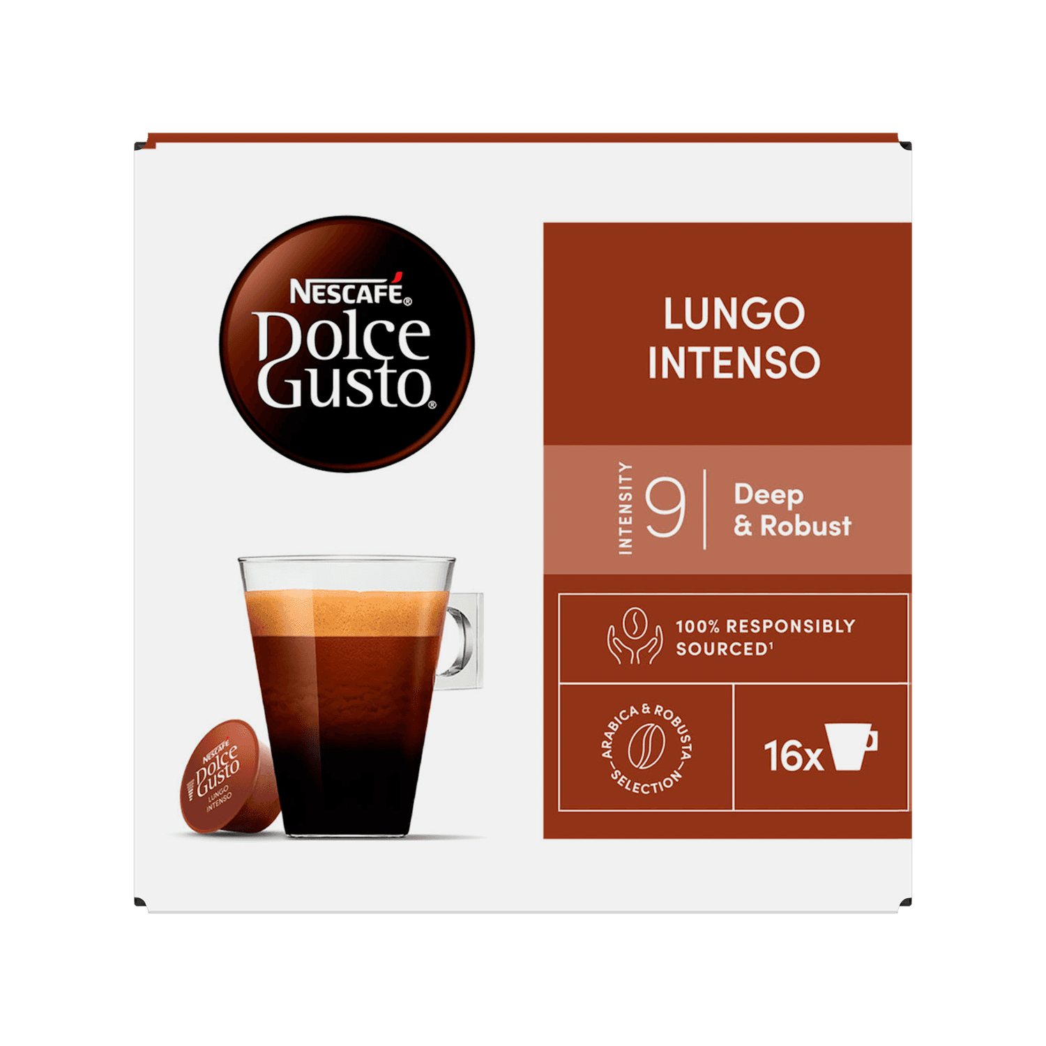 Nescafé Dolce gusto lungo intenso sterkte 9.