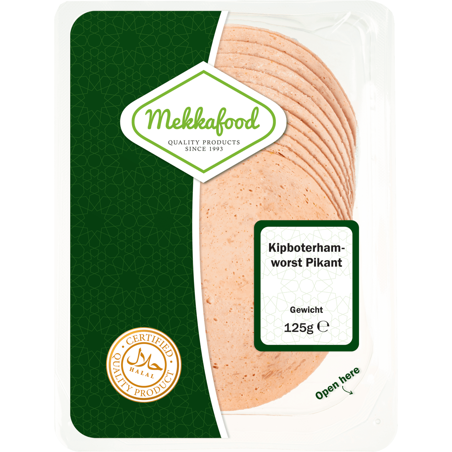 Mekkafood Kipboterhamworst pikant