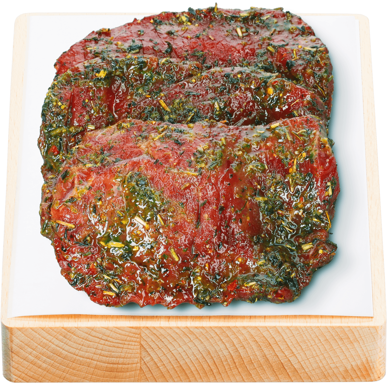 Vleeschmeesters Rundersteak alm gemarineerd 3 st