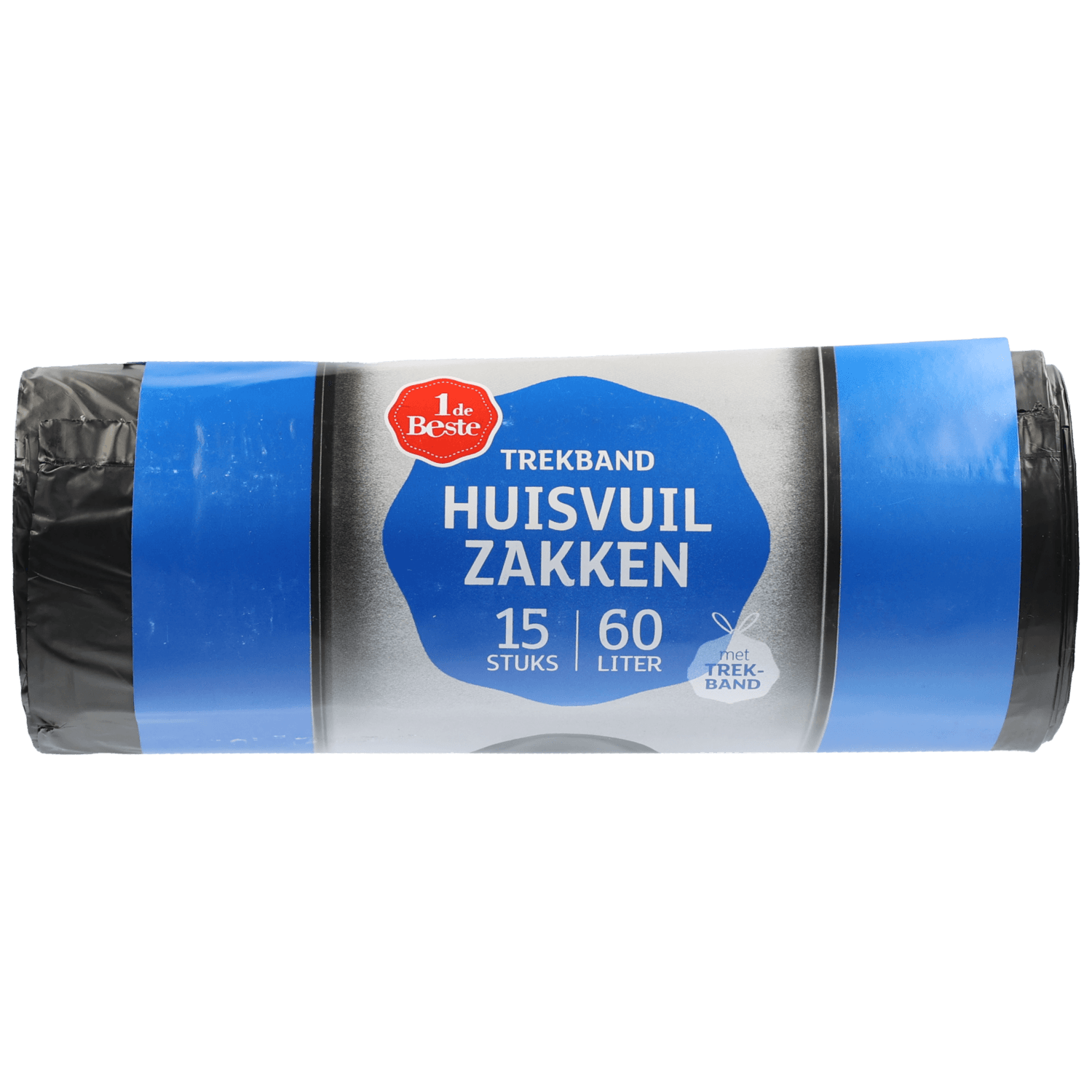 1 De Beste Trekbandzakken 60 l transparant