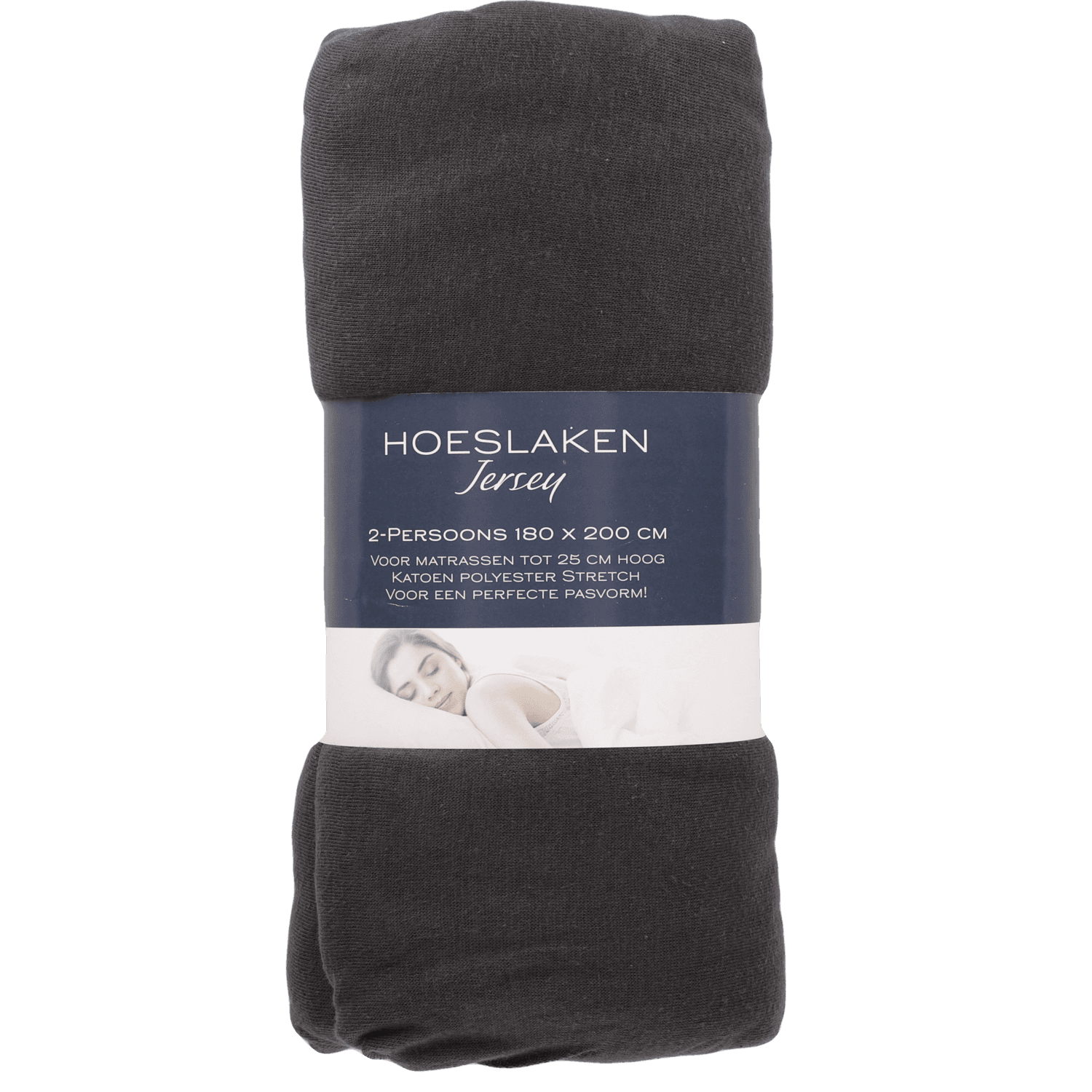 Jersey hoeslaken 180 x 200 cm