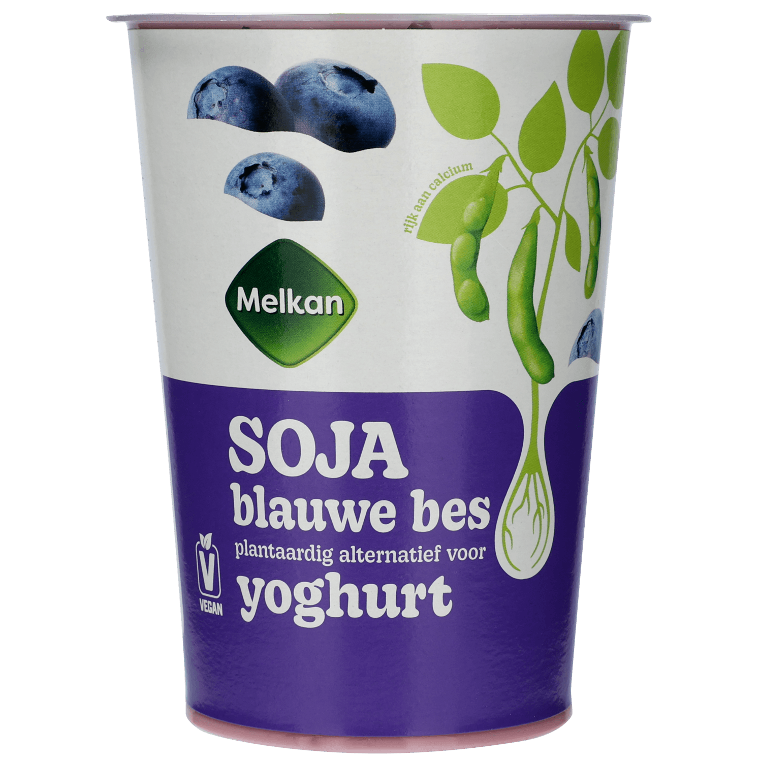 Melkan Soja yoghurt blauwe bes