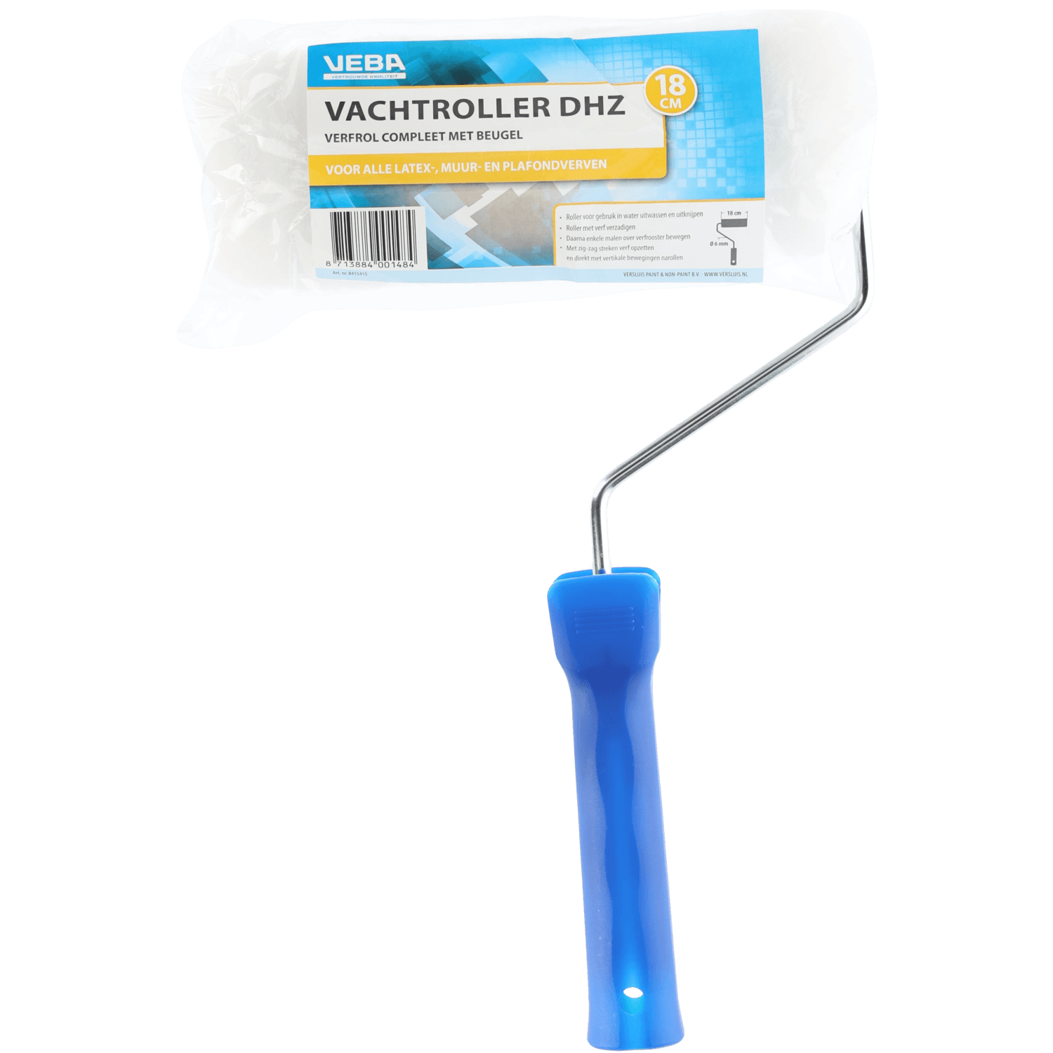 Vachtverfroller 18cm met beugel