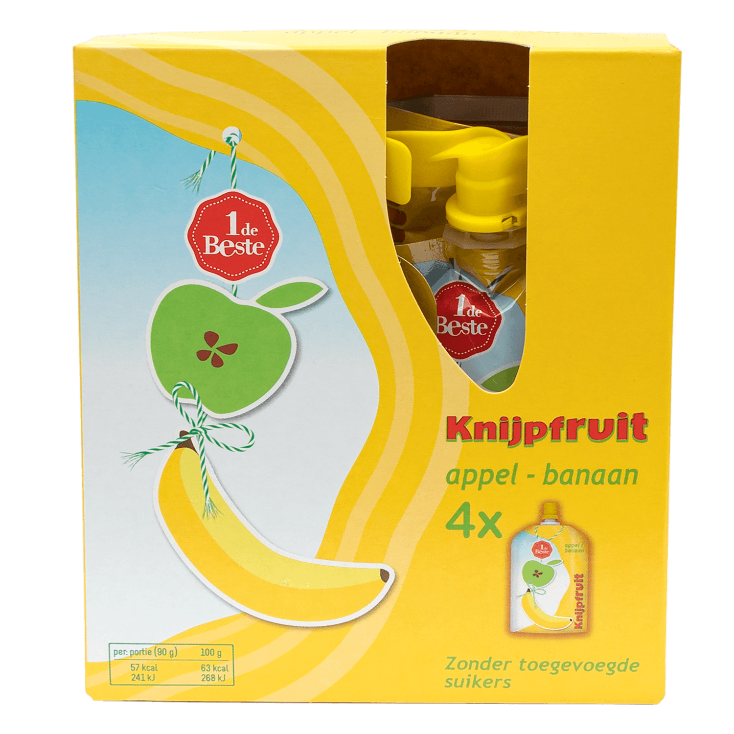 1 De Beste Knijpfruit appel-banaan