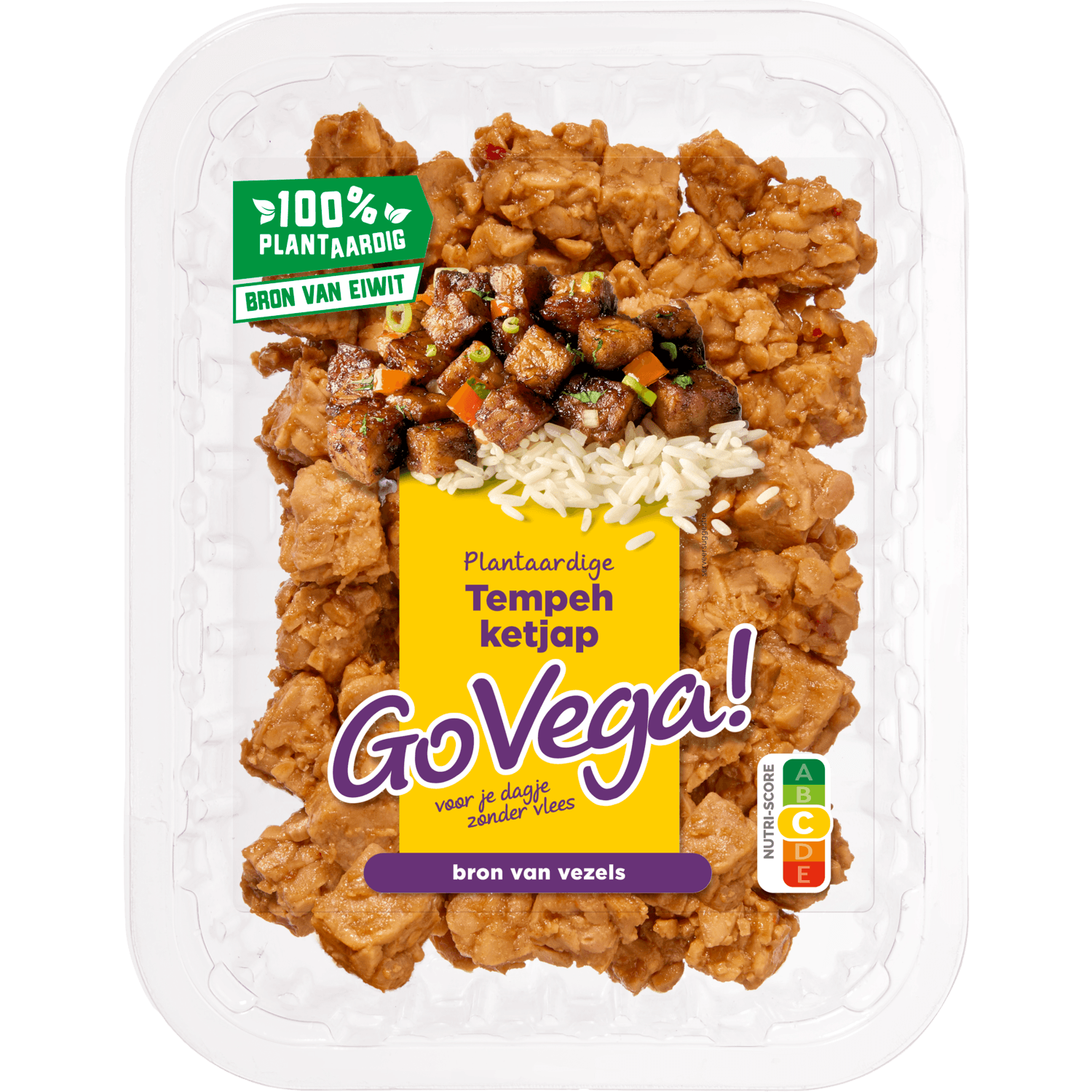 Go Vega Tempeh blokjes ketjap