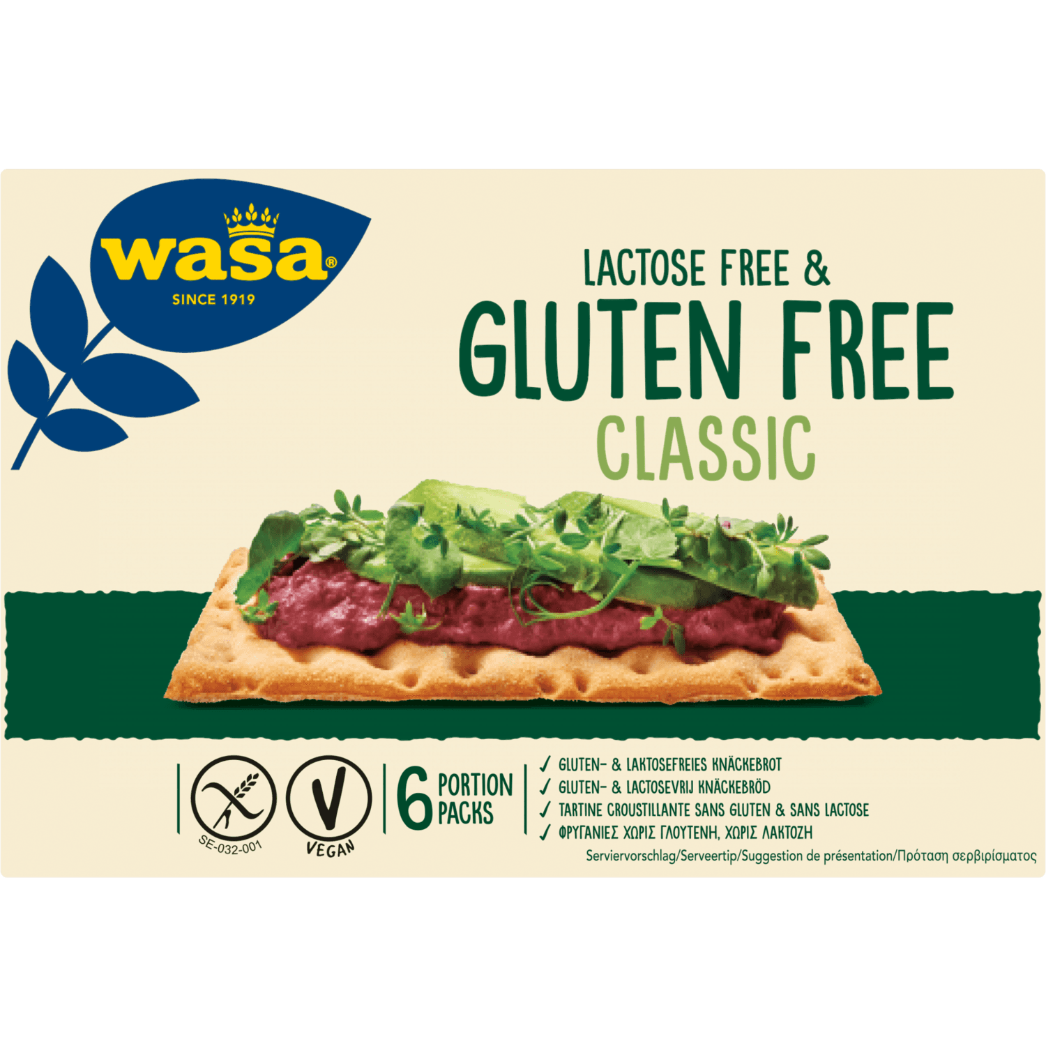 Wasa Knackebrod gluten- en lactosevrij