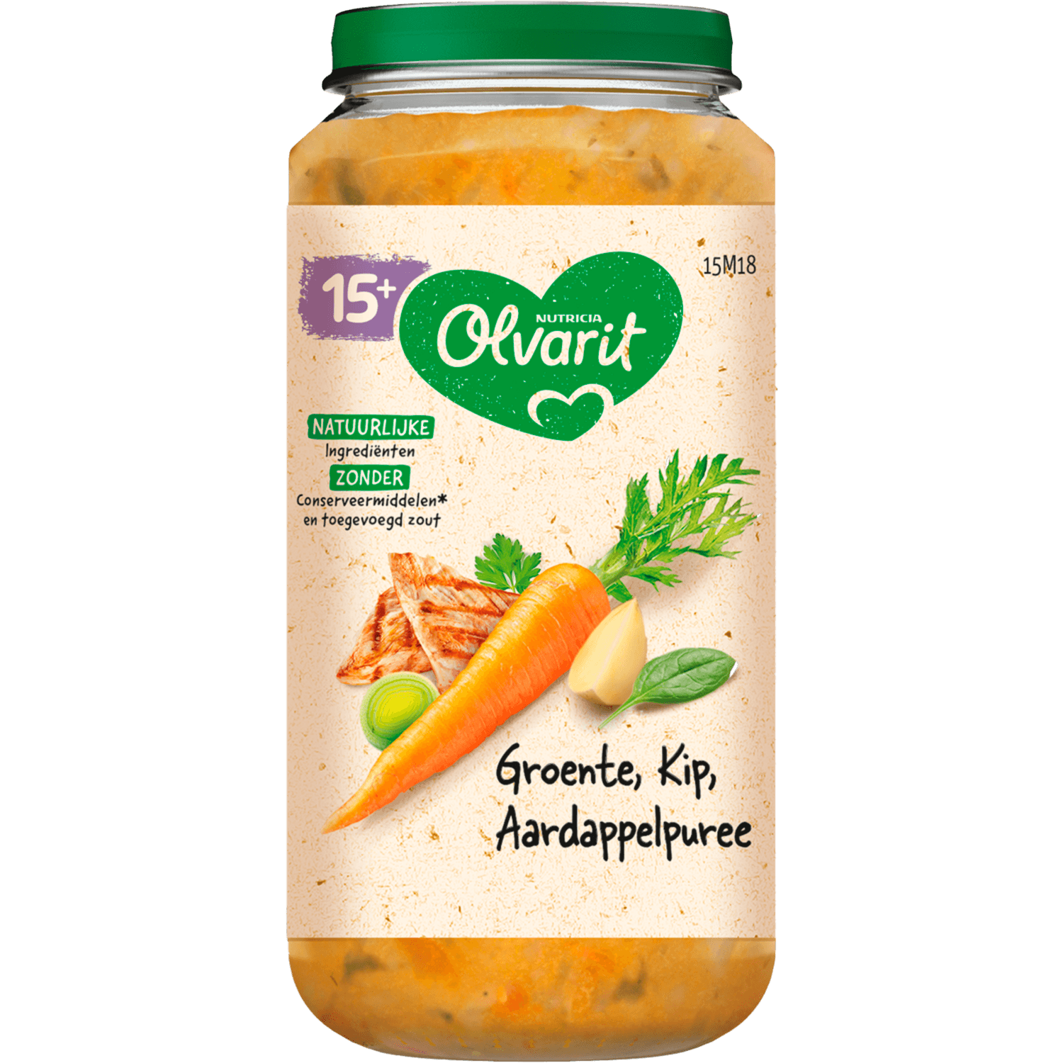 Olvarit 15mnd groente kip aardappelpure